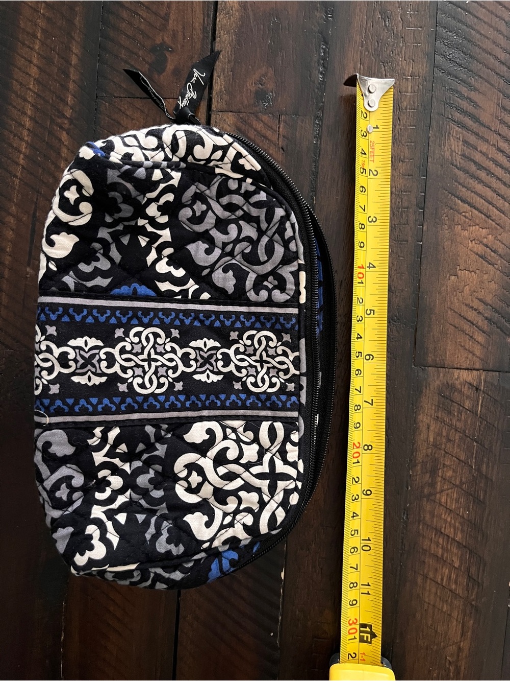 Vera Bradley Canterbury Cobalt 2013 Retired Cosmetic Toiletry Travel Bag